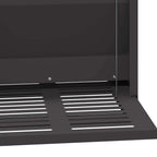 Chicken Treadle Feeder Black 33 x 42 x 40 cm Cold-Rolled Steel