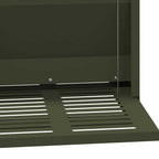 Chicken Treadle Feeder Olive Green 33 x 42 x 40 cm