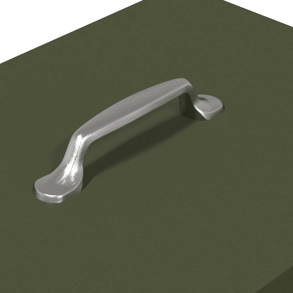 Chicken Treadle Feeder Olive Green 33 x 42 x 40 cm