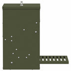 Chicken Treadle Feeder Olive Green 33 x 42 x 40 cm