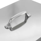 Chicken Treadle Feeder Silver 33 x 42 x 40 cm Galvanised Steel