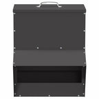 Chicken Feeder Black 35 x 30.5 x 43.5 cm Cold-Rolled Steel