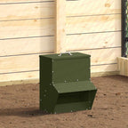 Chicken Feeder Olive Green 35 x 30.5 x 43.5 cm
