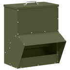 Chicken Feeder Olive Green 35 x 30.5 x 43.5 cm