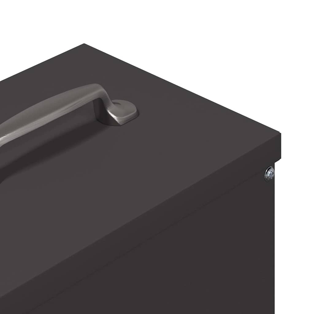 Chicken Feeder Black 20 x 25 x35 cm Cold-Rolled Steel