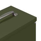 Chicken Feeder Olive Green 20 x 25 x35 cm Cold-Rolled Steel