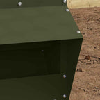 Chicken Feeder Olive Green 20 x 25 x35 cm Cold-Rolled Steel