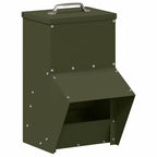 Chicken Feeder Olive Green 20 x 25 x35 cm Cold-Rolled Steel