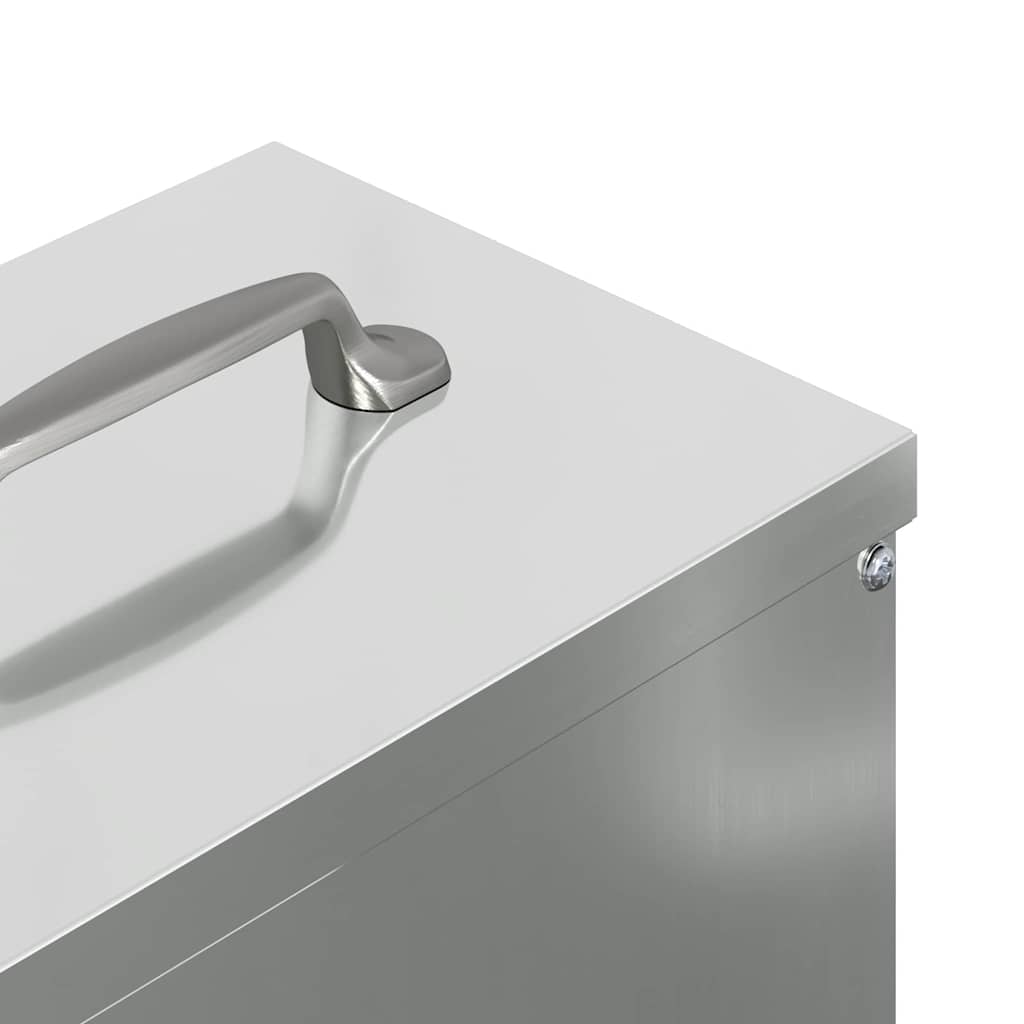 Chicken Feeder Silver 20 x 25 x35 cm Galvanised Steel