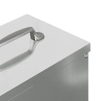 Chicken Feeder Silver 20 x 25 x35 cm Galvanised Steel