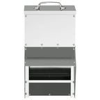 Chicken Feeder Silver 20 x 25 x35 cm Galvanised Steel