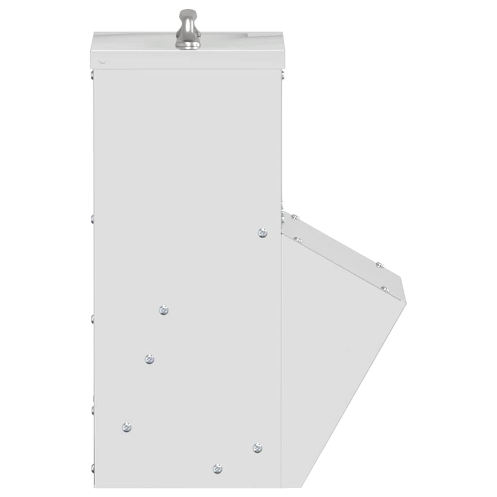 Chicken Feeder Silver 20 x 25 x35 cm Galvanised Steel