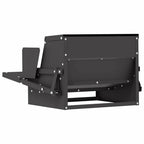 Chicken Treadle Feeder Black 50 x 40 x 29 cm Cold-Rolled Steel