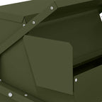 Chicken Treadle Feeder Olive Green 50 x 40 x 29 cm