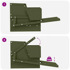 Chicken Treadle Feeder Olive Green 50 x 40 x 29 cm