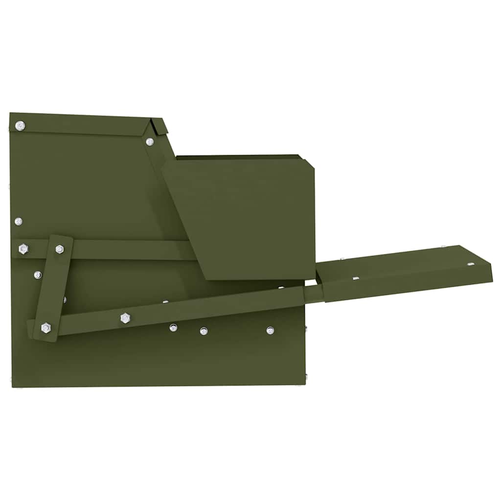 Chicken Treadle Feeder Olive Green 50 x 40 x 29 cm