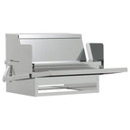 Chicken Treadle Feeder Silver 50 x 40 x 29 cm Galvanised Steel