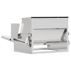 Chicken Treadle Feeder Silver 50 x 40 x 29 cm Galvanised Steel