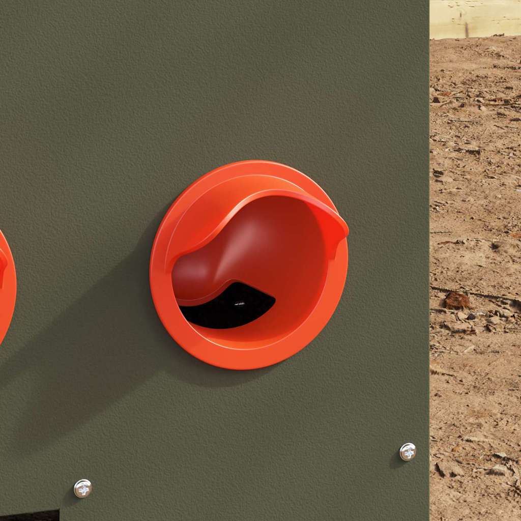 Chicken Feeder 2 pcs Olive Green 60.5 x 29 x 51 cm