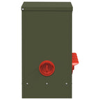 Chicken Feeder 2 pcs Olive Green 60.5 x 29 x 51 cm