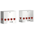 Chicken Feeder 2 pcs Silver 60.5 x 29 x 51 cm Galvanised Steel