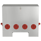 Chicken Feeder 2 pcs Silver 60.5 x 29 x 51 cm Galvanised Steel