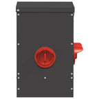 Chicken Feeder 2 pcs Black 40.5 x 25 x 38 cm Cold-Rolled Steel