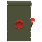 Chicken Feeder 2 pcs Olive Green 40.5 x 25 x 38 cm