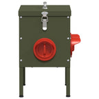 Chicken Feeder 2 pcs Olive Green 41.5 x 20.5 x 33 cm