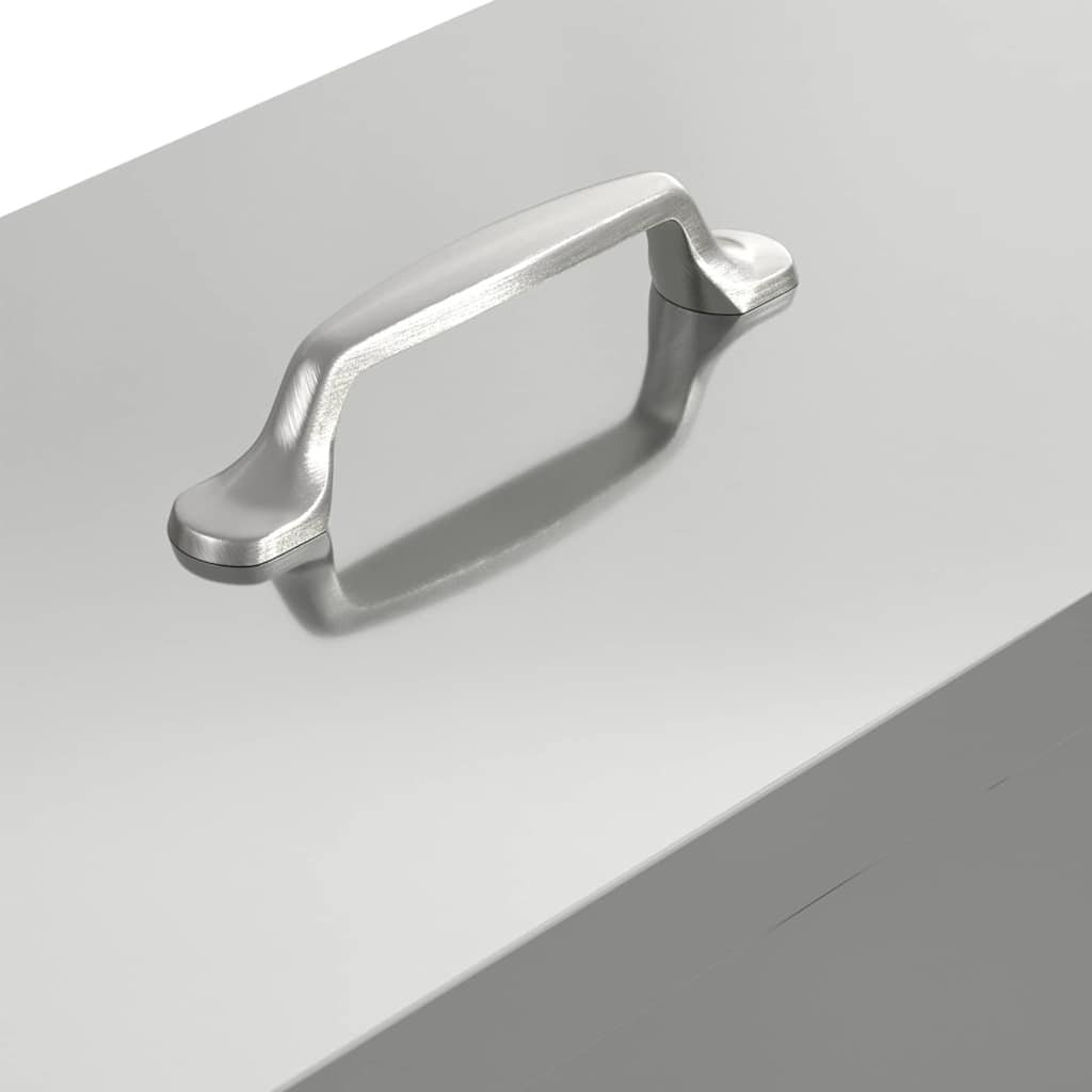 Chicken Feeder 2 pcs Silver 41.5 x 20.5 x 33 cm