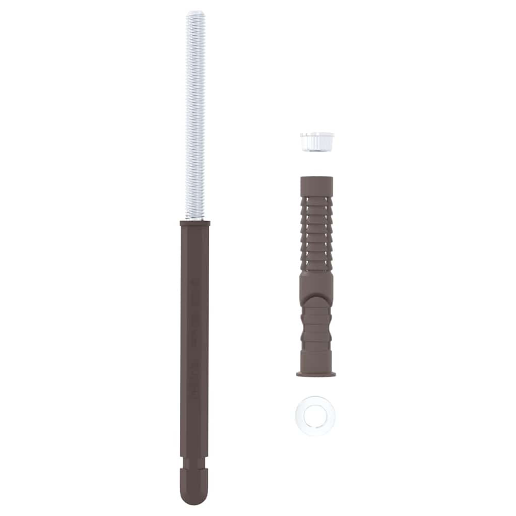 Floating Shelf Brackets 12 pcs Beige Ø10 x 170 mm Steel