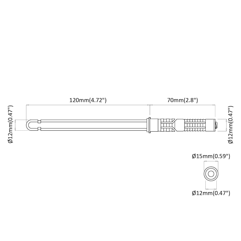 Floating Shelf Brackets 12 pcs Beige Ø12 x 190 mm Steel