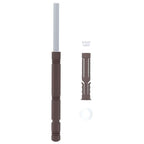 Floating Shelf Brackets 12 pcs Beige Ø14 x 210 mm Steel