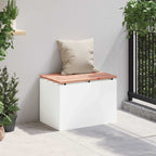 Garden Bench White 60 x 40 x 43 cm Steel