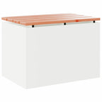 Garden Bench White 60 x 40 x 43 cm Steel