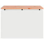 Garden Bench White 60 x 40 x 43 cm Steel