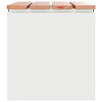 Garden Bench White 60 x 40 x 43 cm Steel