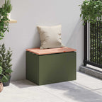 Garden Bench Olive green 60 x 40 x 43 cm Steel