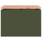 Garden Bench Olive green 60 x 40 x 43 cm Steel