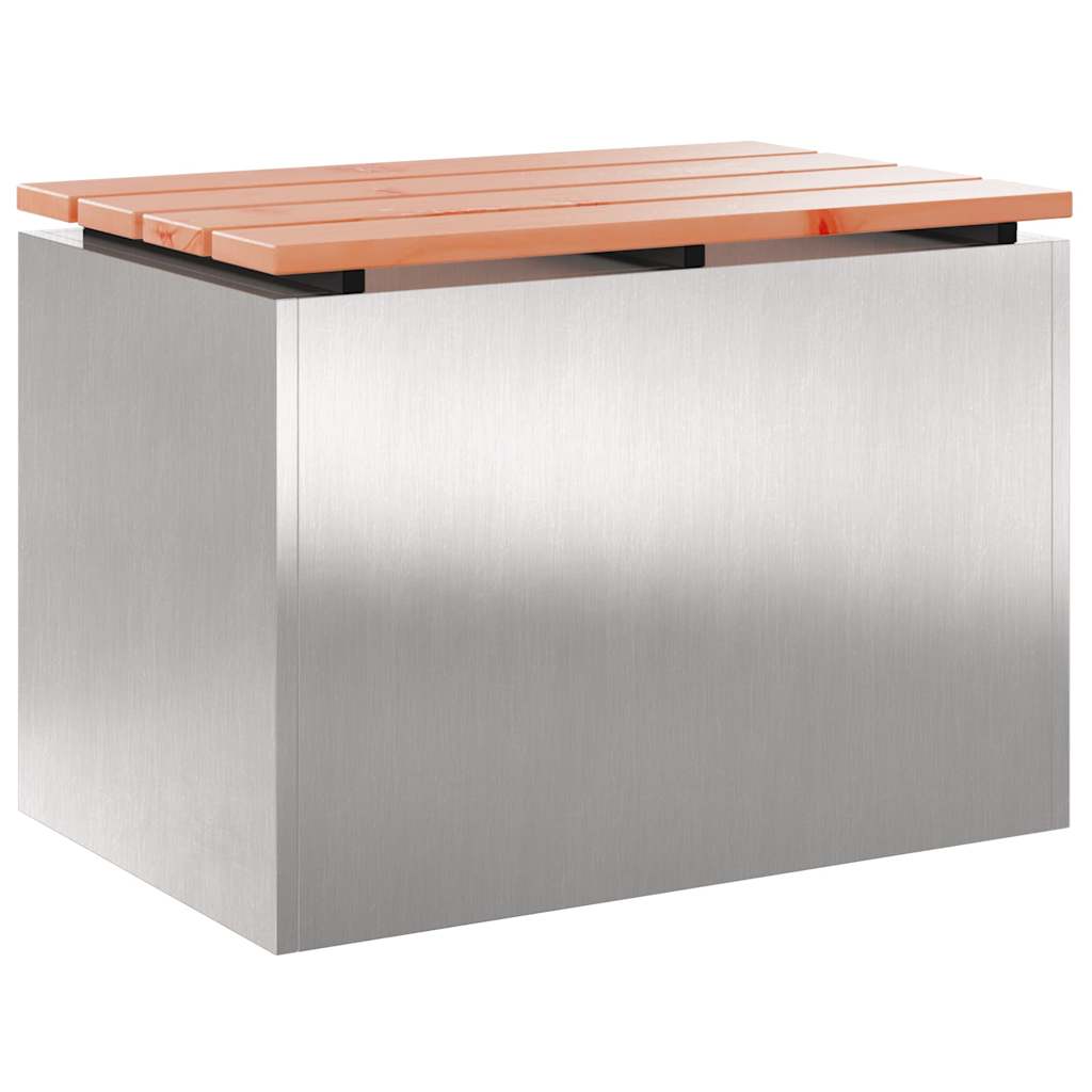 Garden Bench Silver 60 x 40 x 43 cm Stainless steel