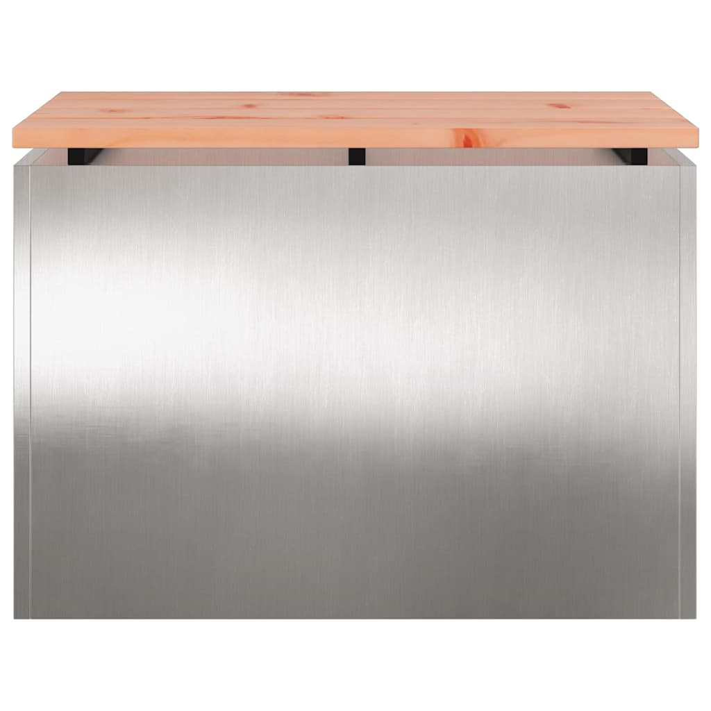 Garden Bench Silver 60 x 40 x 43 cm Stainless steel