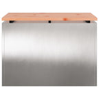 Garden Bench Silver 60 x 40 x 43 cm Stainless steel