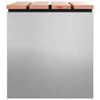 Garden Bench Silver 60 x 40 x 43 cm Galvanised steel