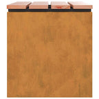 Garden Bench Rusty 60 x 40 x 43 cm Weathering steel