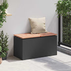 Garden Bench Black 80 x 40 x43 cm Steel