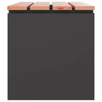 Garden Bench Black 80 x 40 x43 cm Steel