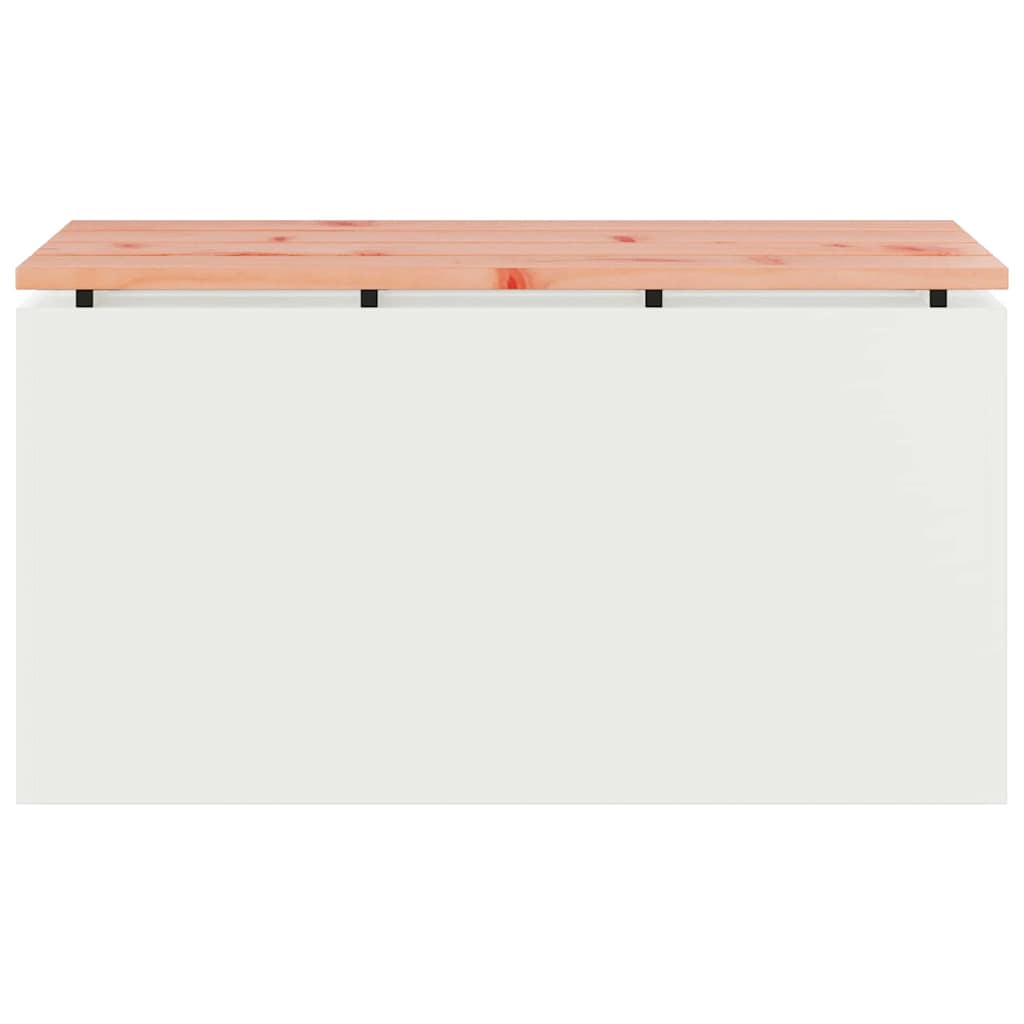 Garden Bench White 80 x 40 x43 cm Steel