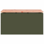 Garden Bench Olive green 80 x 40 x43 cm Steel
