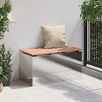 Garden Bench Silver 80 x 40 x43 cm Stainless steel