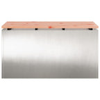 Garden Bench Silver 80 x 40 x43 cm Stainless steel